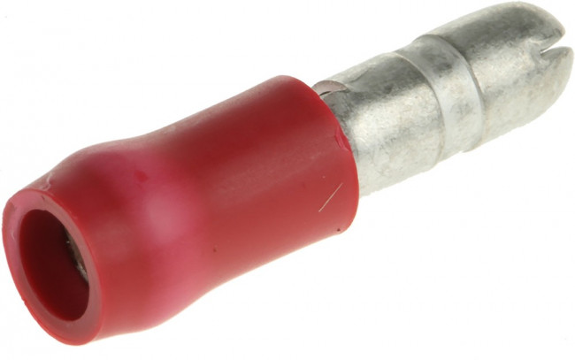 165590-1, Пулеобразная клемма, PIDG, 20AWG до 15AWG, 1.5 мм², Сращивающая Трубчатая, Красный 165590-1, Пулеобразная клемма, PIDG, 20AWG до 15AWG, 1.5 мм², Сращивающая Трубчатая, Красный