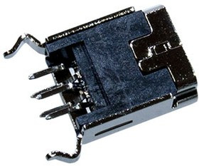 Мини USB 5P гнездо, вертикальный разъем на плату (C8320-05BFSSBOR)