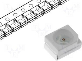 OF-SMD3528RL, LED; SMD; 3528,PLCC2; red; 160?350mcd; 3.5x2.8x1.4mm; 120°; 20mA
