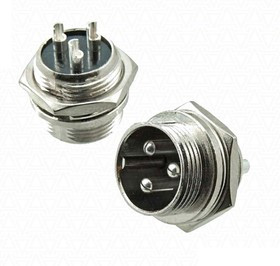 GX16M-3B, Разъем цилиндрический 3pin