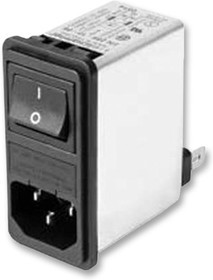 FN285-2-06, AC Power Entry Modules 2A 250VAC 50/60HZ FAST-ON / 1FUSE