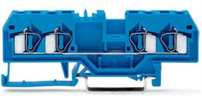 281-654, 281 Series Blue Feed Through Terminal Block, Single-Level, Cage Clamp Termination, ATEX, IECEx 281-654, 281 Series Blue Feed Through Terminal Block, Single-Level, Cage Clamp Termination, ATEX, IECEx