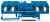 281-654, 281 Series Blue Feed Through Terminal Block, Single-Level, Cage Clamp Termination, ATEX, IECEx 281-654, 281 Series Blue Feed Through Terminal Block, Single-Level, Cage Clamp Termination, ATEX, IECEx