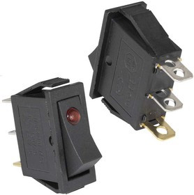 KCD3-101EN-B/3P on-off, Клавишный переключатель KCD3-101EN-B/3P, ON-OFF