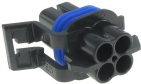 12160482, Automotive Connectors 4P FEMALE BLACK 150 SERIES 14 AMPS