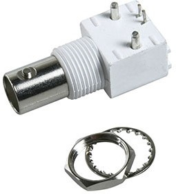 HYR-0142AR (GB-142AR) (BNC-7044), Разъем BNC, гнездо угловое, на плату