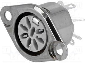 630-0800, Female Panel Connector, 2A, 34VAC/VDC, 8 Poles, Socket