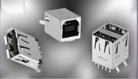 KUSBVX-AS1N-W30, USB Connectors A TYPE VERT WHT 30u SOCKET