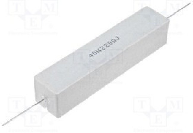 CRL40W-0R68, Резистор: проволочный, керамический, THT, 680мОм, 40Вт, ±5%