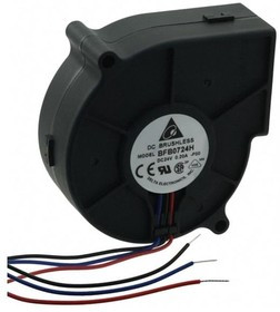 BFB0724H-F00, Blowers &amp; Centrifugal Fans Blower, 70x30mm, 24VDC, Ball, 3-Lead Wires, Lock Rotor Sensor, Tachometer