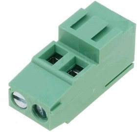 FB500H-5.0-02P-14, Клеммник винтовой, 2 контакта, шаг 5.0 мм