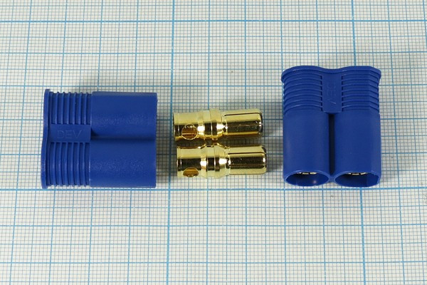 Штекер силового питания EC8 на два контакта; №12910 штек пит EC\ 2C\\каб\\EC8-M\