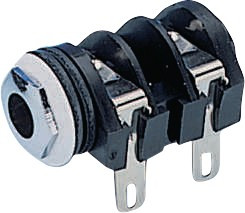 CL1304, Jack Panel Socket, Right Angle, 6.35 mm, 2 Poles