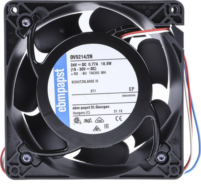 Вентилятор Ebmpapst DV5214/2N 24V 18,5W 5000 об/мин 127x38 3pin
