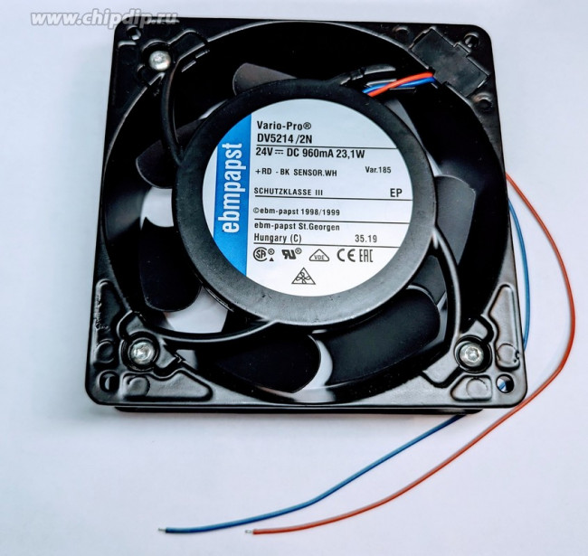 Вентилятор Ebmpapst DV5214/2N 24V 18,5W 5000 об/мин 127x38 3pin