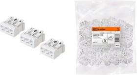 Клемма пружинная соединительная КСПн3-L+N+PE, 16 A, с монтажной ножкой TDM Клемма пружинная соединительная КСПн3-L+N+PE, 16 A, с монтажной ножкой TDM