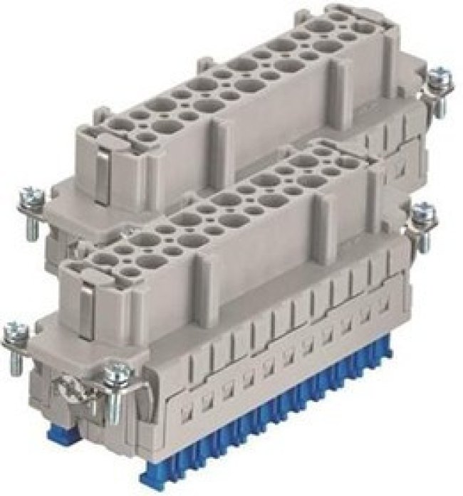 09330242788, Heavy Duty Power Connectors Han 48ES - 24ES Press female insert (marked 25-48) 09330242788, Heavy Duty Power Connectors Han 48ES - 24ES Press female insert (marked 25-48)
