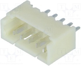 NX1250-05SMS, Гнездо; провод-плата; "папа"; 1,25мм; PIN: 5; THT; 125В; 1А; луженые