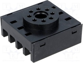 P3G-08, Аксес.для реле: панелька, PIN: 8, на панель, 6А, 250ВAC, octal