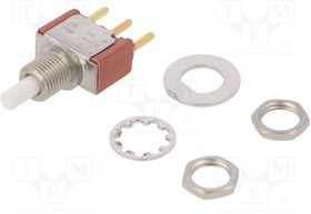 8125SHCBE, Pushbutton Switches ON-MOM SPDT PC