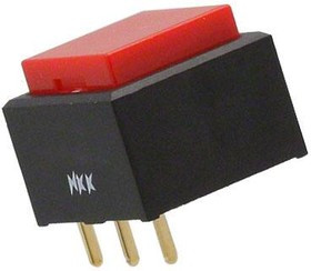 UB15SKG03N-C, Pushbutton Switches SPDT ON-(ON) 0.4VA SQUARE RED CAP