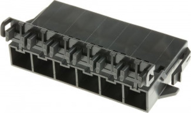 42818-0612, Mini-Fit Sr Male Connector Housing, 10mm Pitch, 6 Way, 1 Row