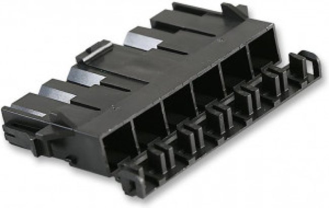 42818-0612, Mini-Fit Sr Male Connector Housing, 10mm Pitch, 6 Way, 1 Row