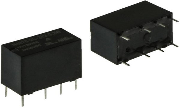 JRC-19F-2C-24VDC-0.2, (4078-2C-24VDC-0.2), Сигнальное реле 2А две контактных группы-два направления катушка 24В 0.2Вт