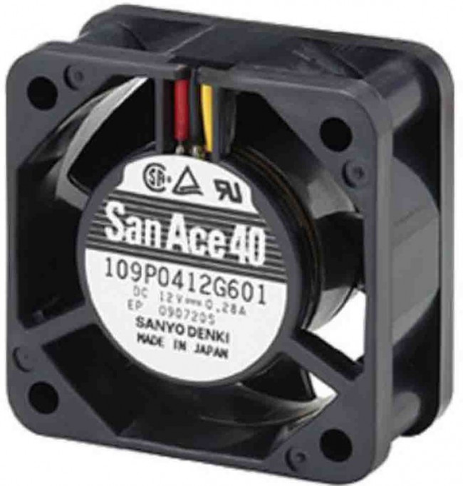 109P0424H601, DC Fans DC Axial Fan, 40x40x20mm, 24VDC, Tachometer