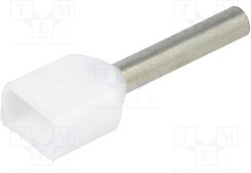 BM00553, Наконечник: втулка, изолированный,двойной, медь, 0,75мм2, 10мм