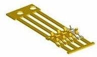 1544425-2, 2.54mm Pitch SIL Lead Frame, Tin