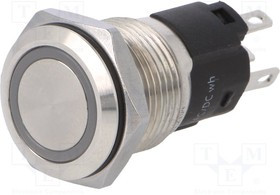 82-4151.2154, Illuminated Pushbutton 3 A 250 VAC 1CO IP67