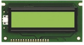 PC1602LRSD, PC1602LRSD Alphanumeric LCD Display, 2 Rows by 16 Characters, Transflective