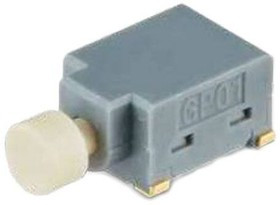GP0115ACBG30, Pushbutton Switches .4A 28AC/DC Wht Cap OFF(ON) N.O. RA SMT