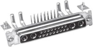 L77TWB5W5SMP2V4RRM6, D-Sub Mixed Contact Connectors 5W5 Sz B R/A Socket 10-20A Power Cont