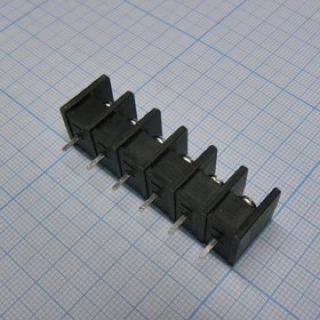 DG35C-B-06P-13-00A(H), Барьерный клеммный блок на 6 контактов. Серия DG35C-B