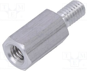TFM-M4X12/DR236, Дистанцирующая стойка с резьбой, 12мм, Внутр.резьба: M4