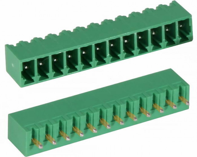 15EDGVC-3.81- 12P-14-00A(H), Разъемный клеммный блок на плату, 12 контактов. Серия 15EDGVC-3.81