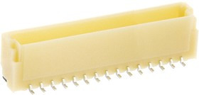 BM15B-SRSS-TB (LF)(SN), Conn Shrouded Header HDR 15 POS 1mm Solder ST Top Entry SMD T/R