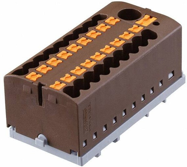 3273120, DIN Rail Terminal Blocks PTFIX 6/18X2,5NS35BN 2.5mm2 w/6mm2 feedi