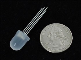 848, Adafruit Accessories Diffused RGB LED 10mm TriColor 10pack