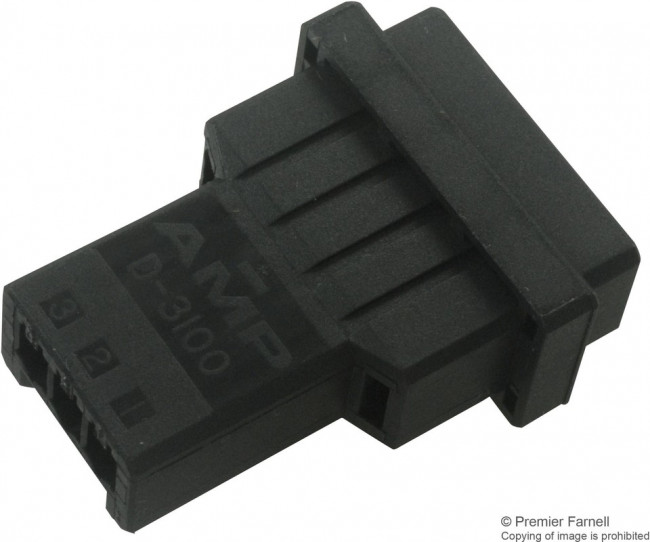 2-179552-3, Dynamic 3000 Male Connector Housing, 5.08mm Pitch, 3 Way, 1 Row
