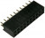 PBD-20 (DS1023-2x10S21), гнездо на плату двухрядное 2х10 шаг 2,54