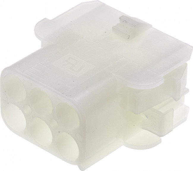 1-480705, Universal MATE-N-LOK Female Connector Housing, 6.35mm Pitch, 6 Way, 2 Row 1-480705, Universal MATE-N-LOK Female Connector Housing, 6.35mm Pitch, 6 Way, 2 Row