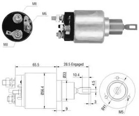 46031, Реле втягивающее Opel Astra F Vectra A 2.0