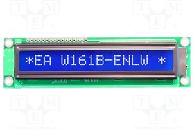 EA W161B-ENLW, Dot Matrix LCD Display 9.66 mm 1 x 16