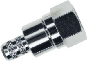 222119, RF/COAXIAL, F PLUG, STRAIGHT, 75 OHM, CRIMP 222119, RF/COAXIAL, F PLUG, STRAIGHT, 75 OHM, CRIMP