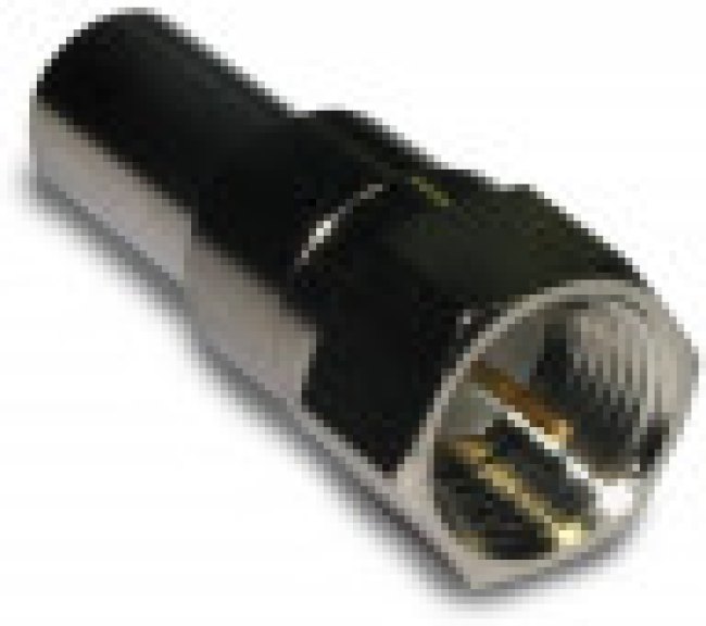 222119, RF/COAXIAL, F PLUG, STRAIGHT, 75 OHM, CRIMP