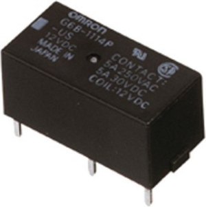 G6B1114PUSSV24DC, PCB Power Relay G6B 1NO 5A DC 24V 2.88kOhm G6B1114PUSSV24DC, PCB Power Relay G6B 1NO 5A DC 24V 2.88kOhm