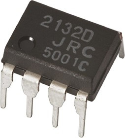 NJU7001D, NJU7001D, Op Amp, 100kHz, 3 15 V, 8-Pin PDIP
